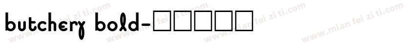 butchery bold字体转换